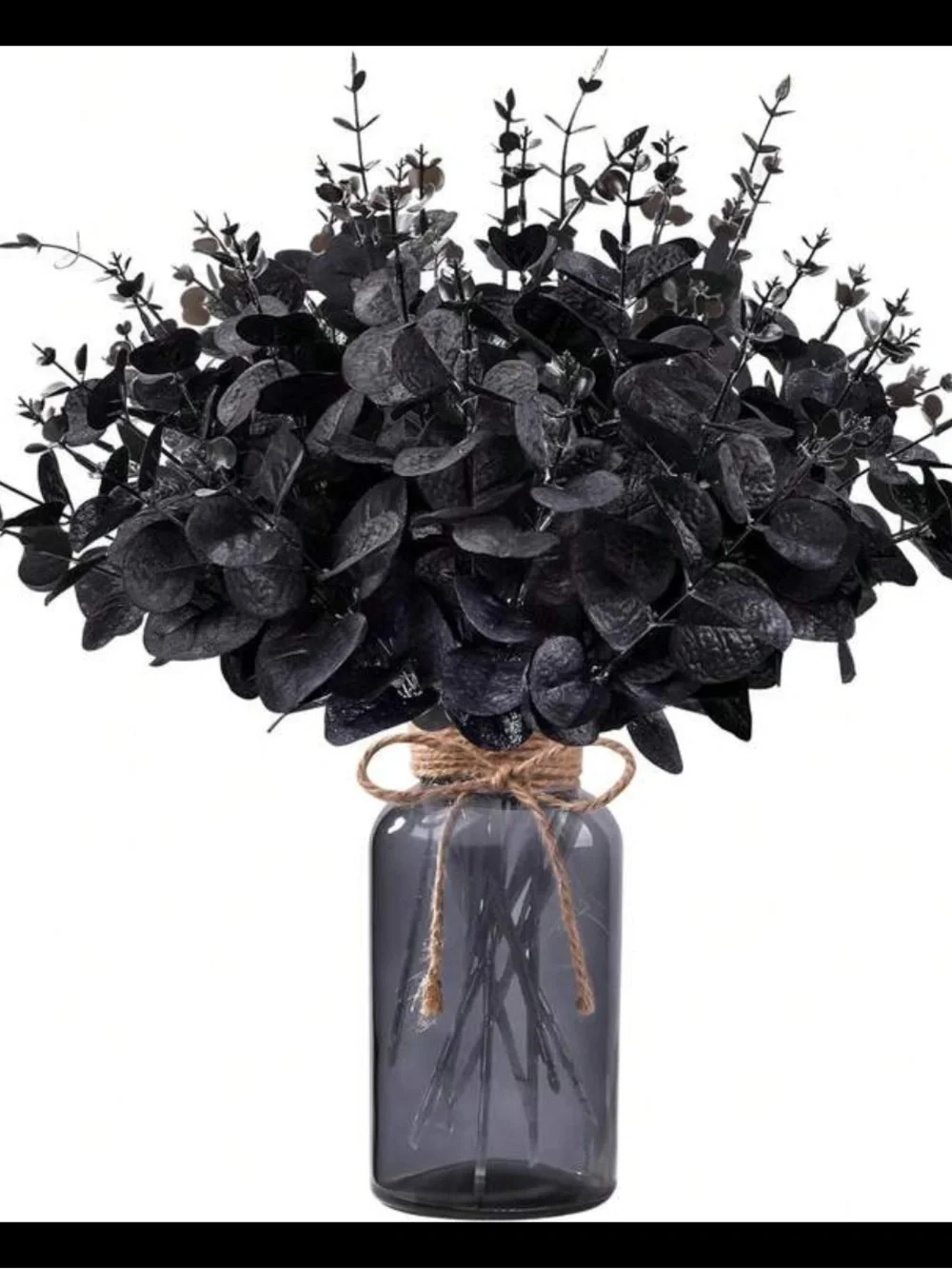 Black Faux Eucalyptus Stems- 10 piece Set NEW 🏷️